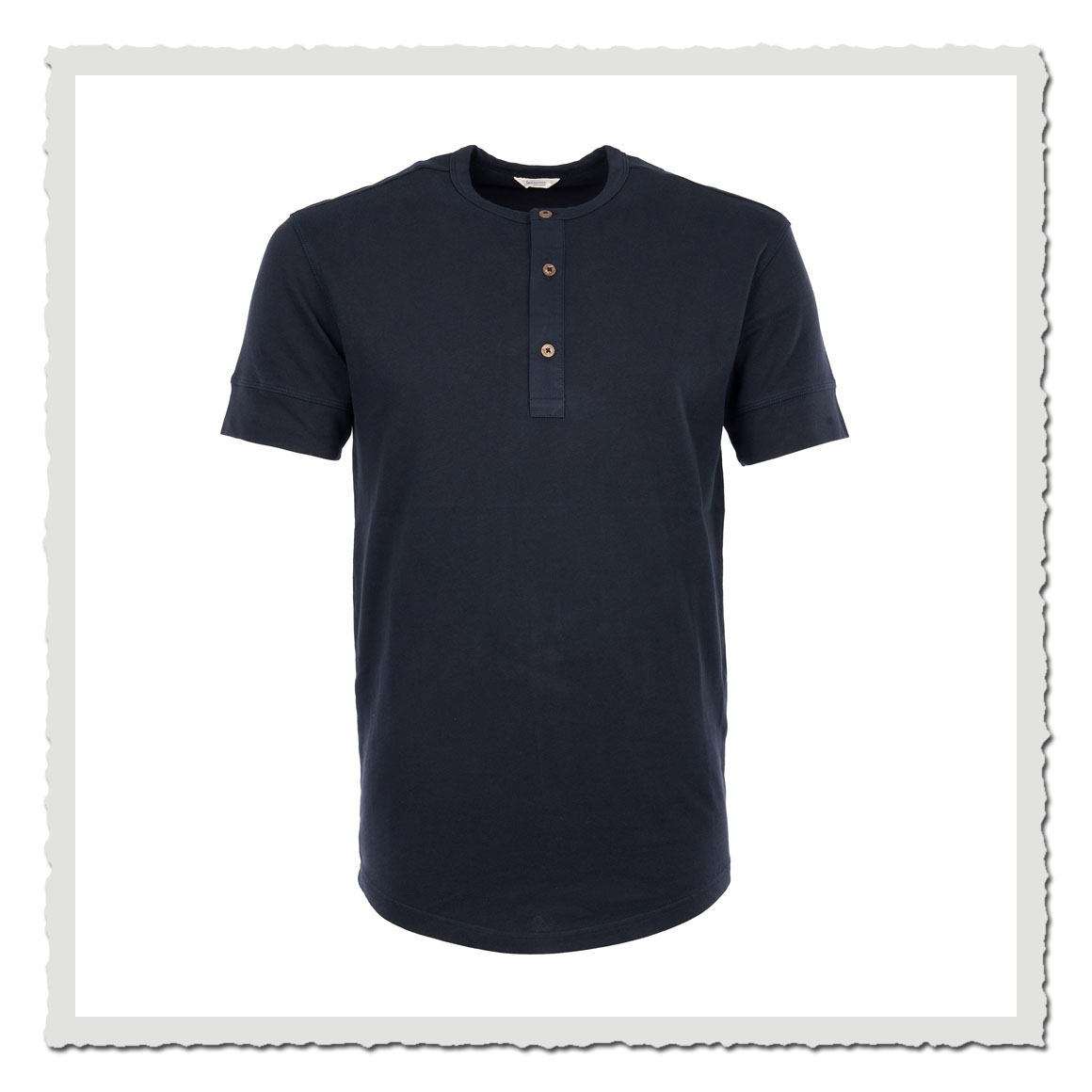 1927 Henley Shirt short sleeve Mojave blue